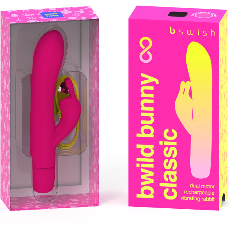 B SWISH - BWILD BUNNY INFINITE CLASSIC VIBRADOR RECARGABLE SILICONA ROSA - Image 2